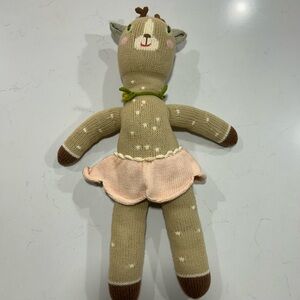 Blabla Hazel the Deer Knit Animal Plush Toy Doll Anthropologie